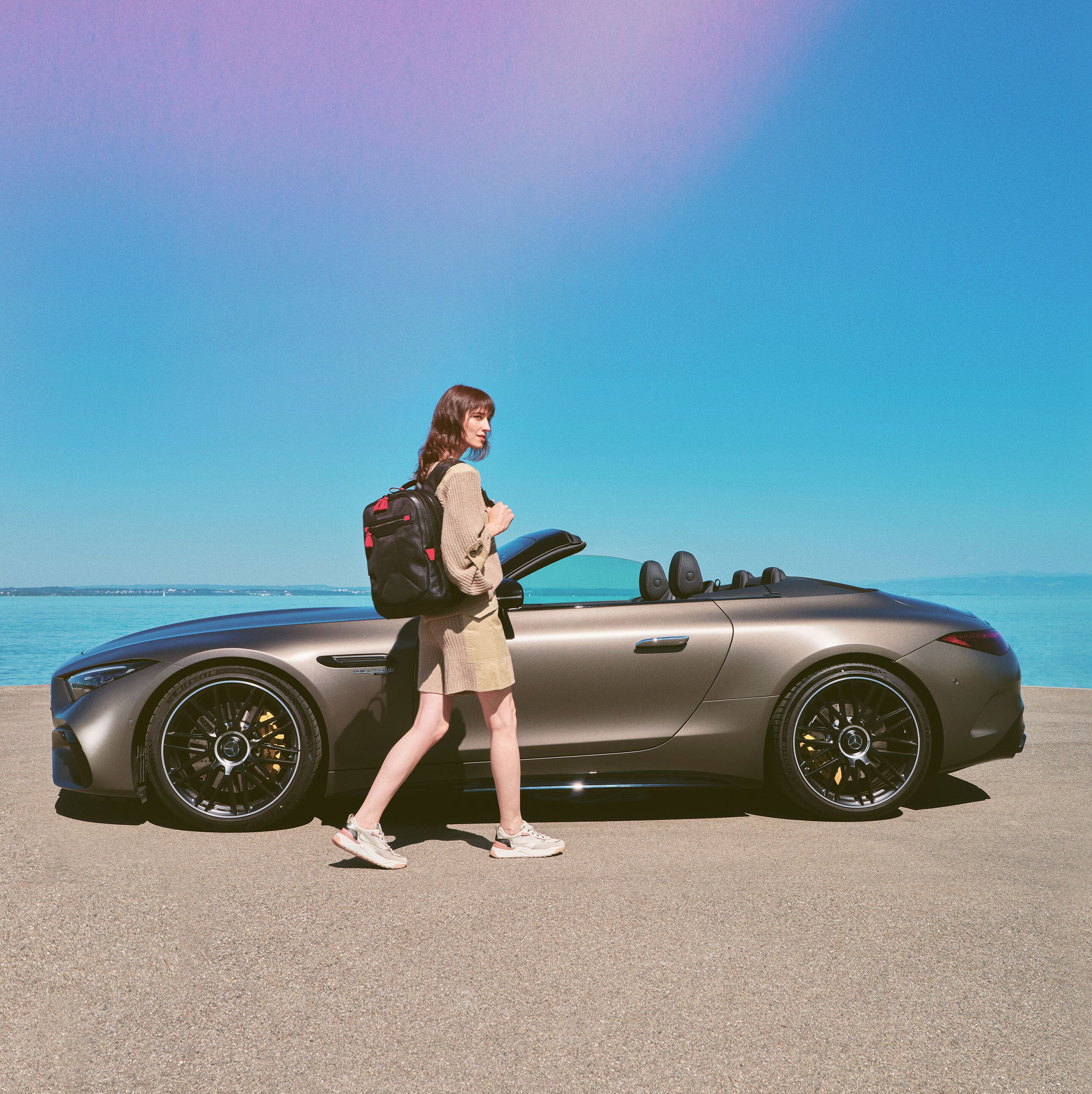 Mercedes-Benz in spiaggia