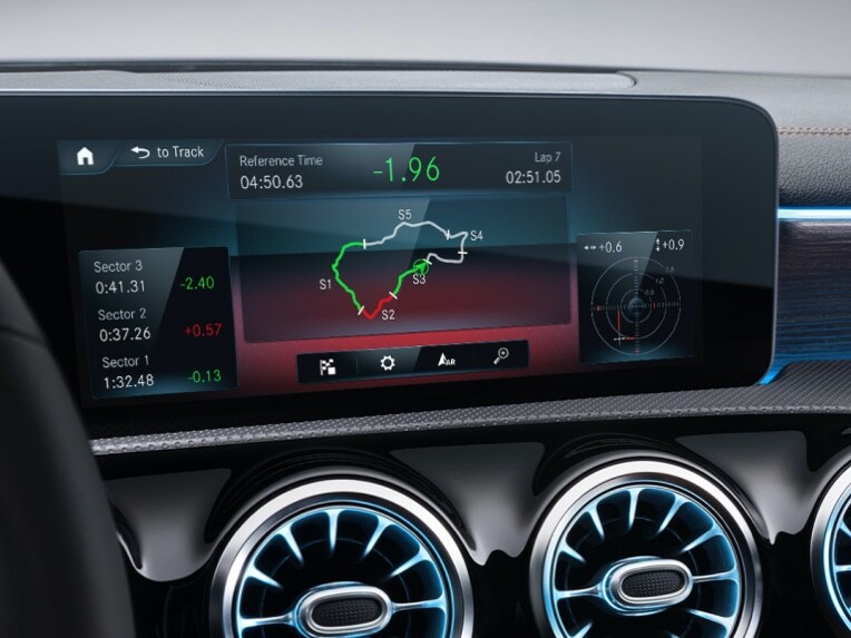 AMG TRACK PACE nel display della tua Mercedes-Benz.