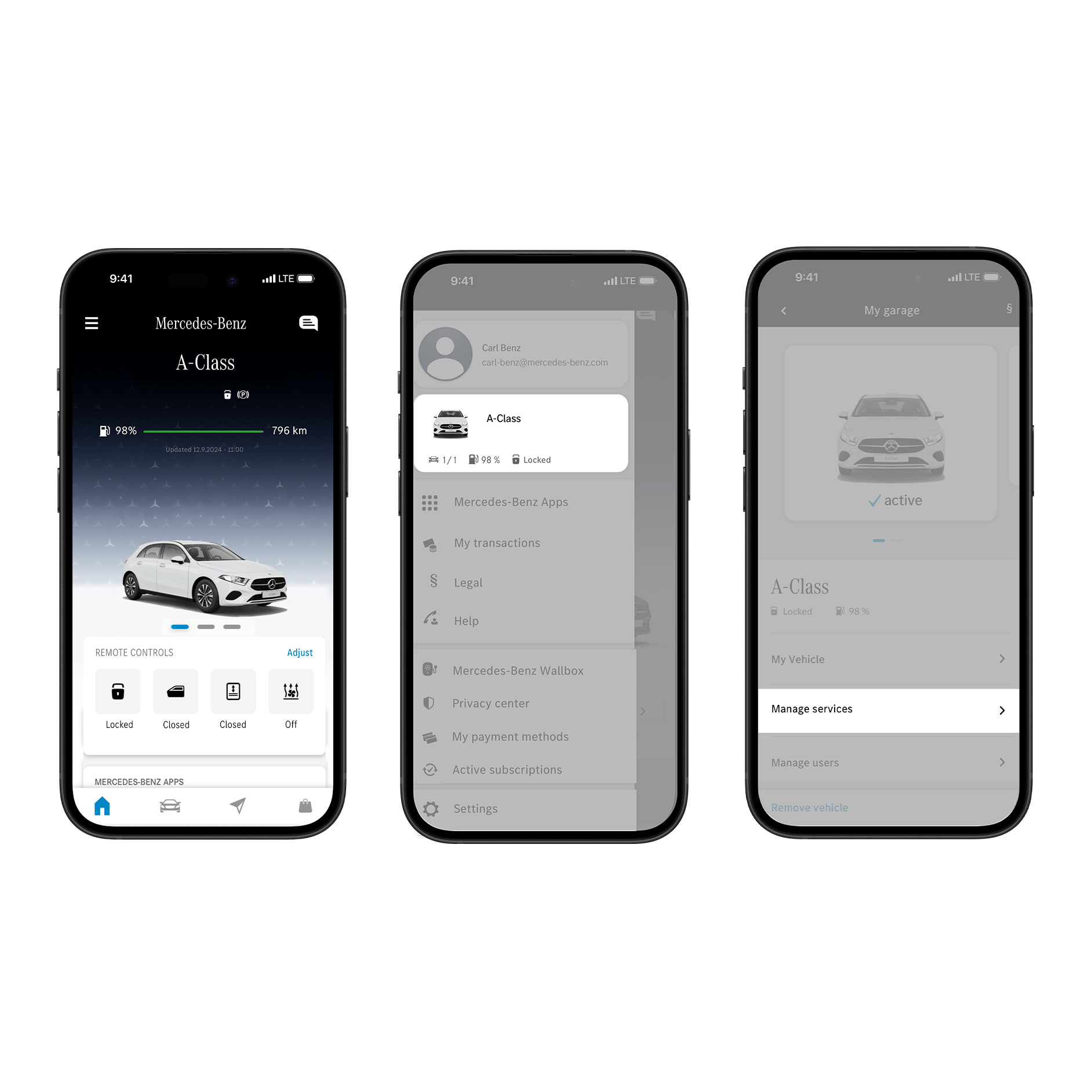 Attivazione in-app Fuel & Pay | In-Car Payment Solutions | Mercedes-Benz L'attivazione in-app di Fuel & Pay per i veicoli Mercedes-Benz.