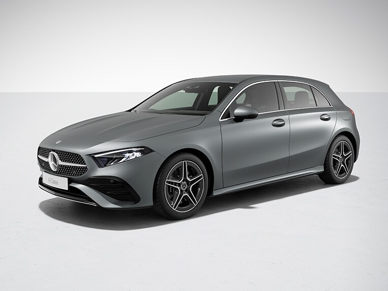 Gli esterni della Mercedes-Benz Classe A Berlina nell'equipaggiamento AMG Line.