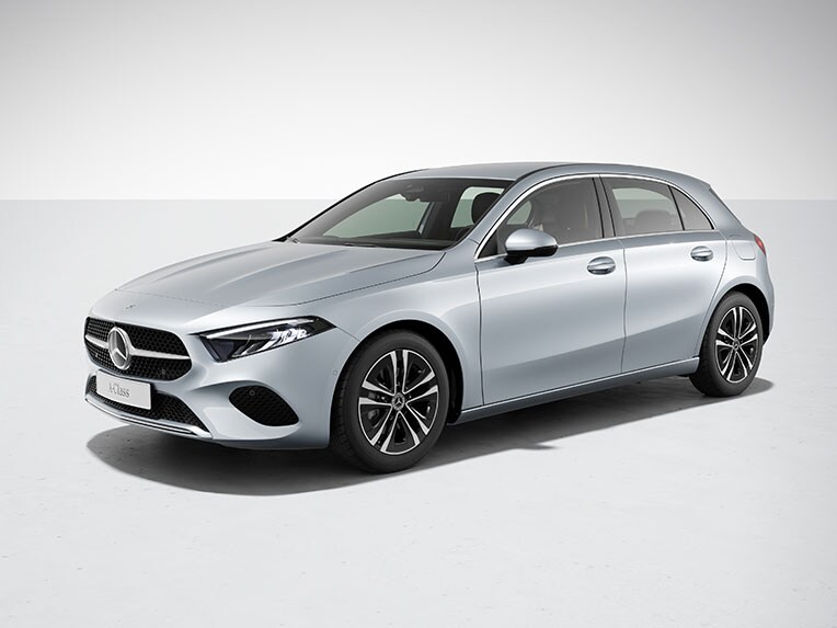 Gli esterni della Mercedes-Benz Classe A Berlina nell’equipaggiamento Progressive.
