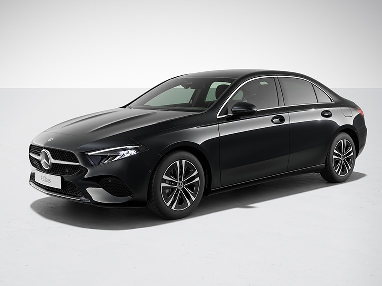 Gli esterni della Mercedes-Benz Classe A Berlina nella linea di allestimento Progressive.