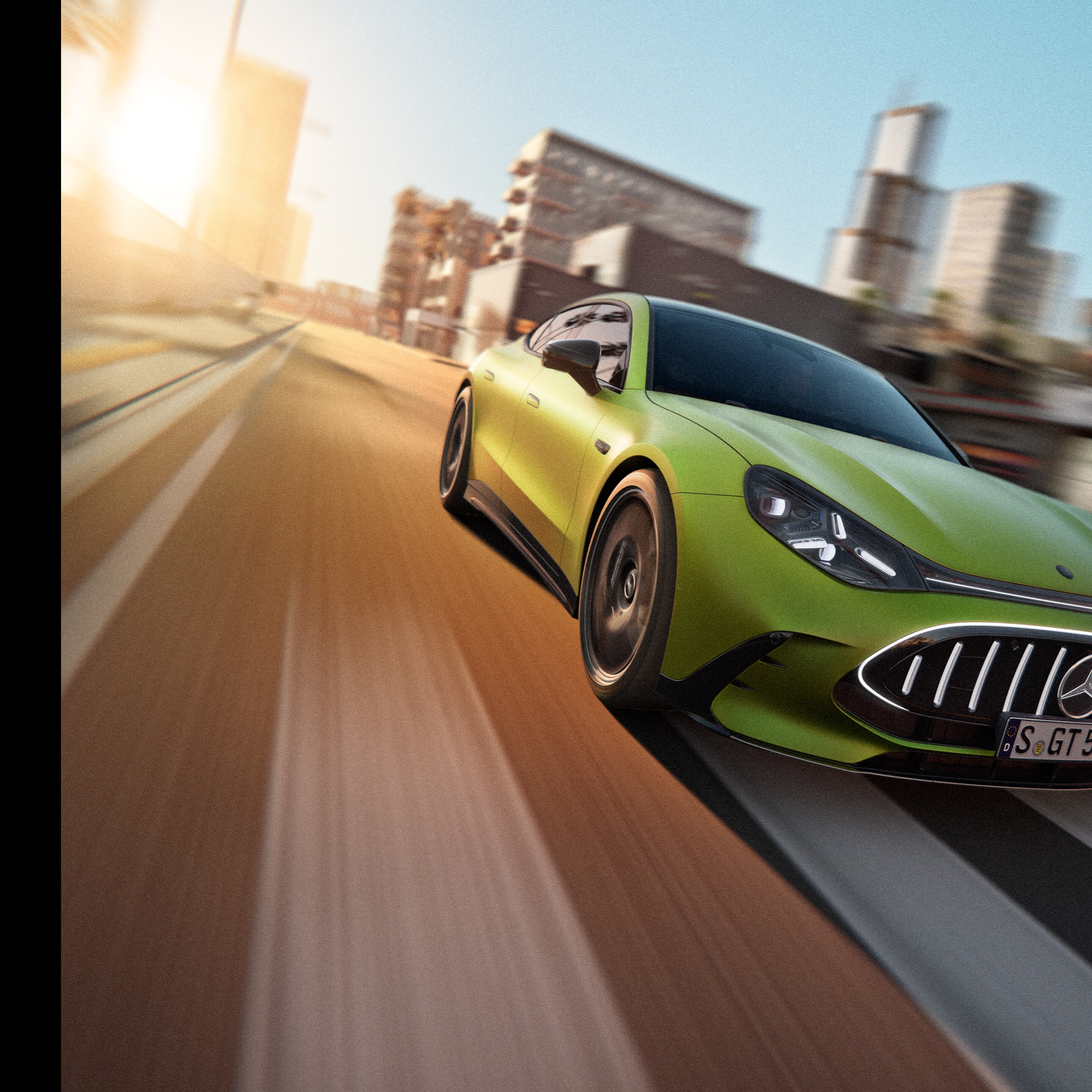 Gli esterni della nuova GT Coupé a 4 porte di Mercedes-AMG.