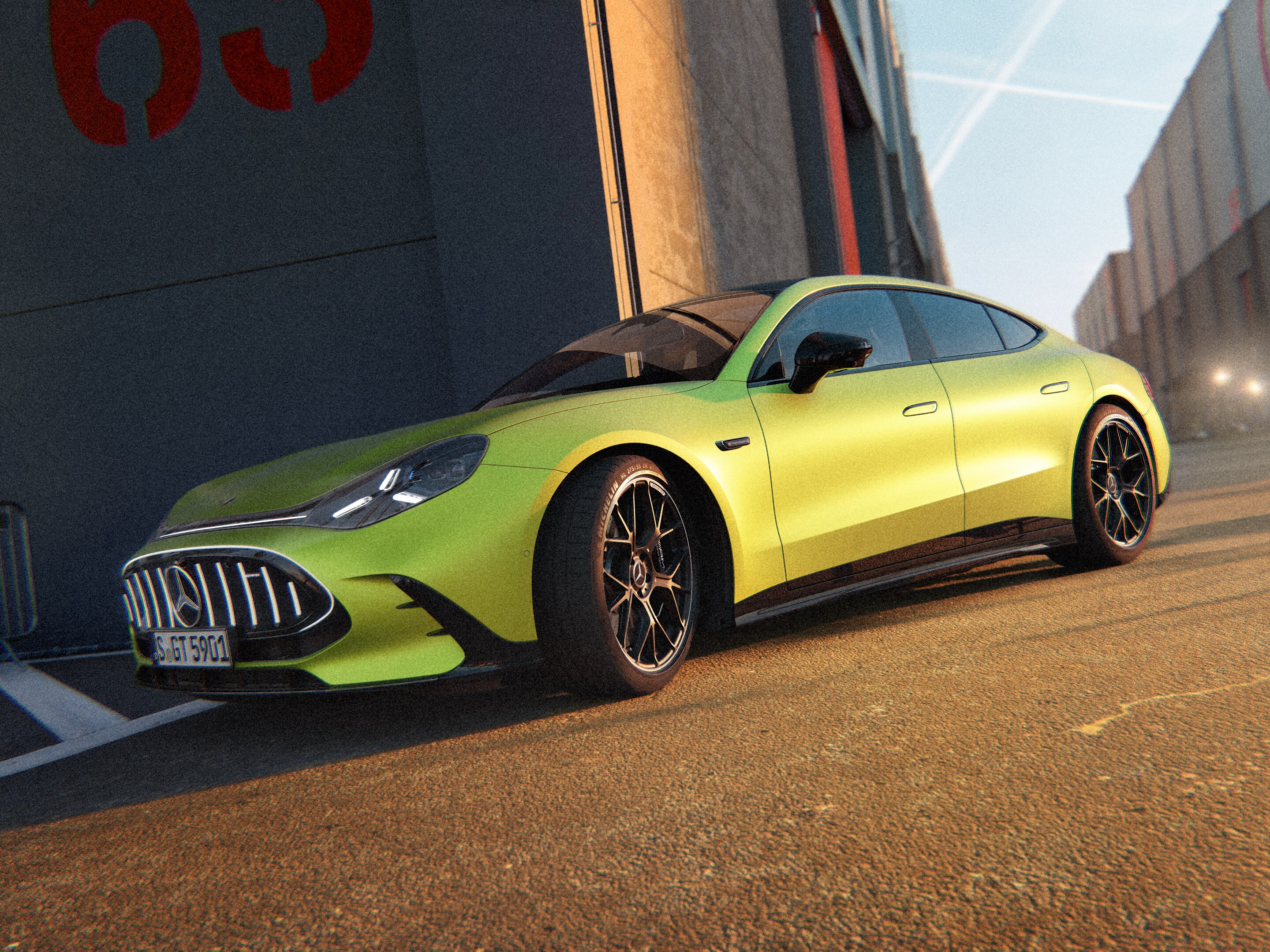 La nuova Mercedes‑AMG GT Coupé a 4 porte.