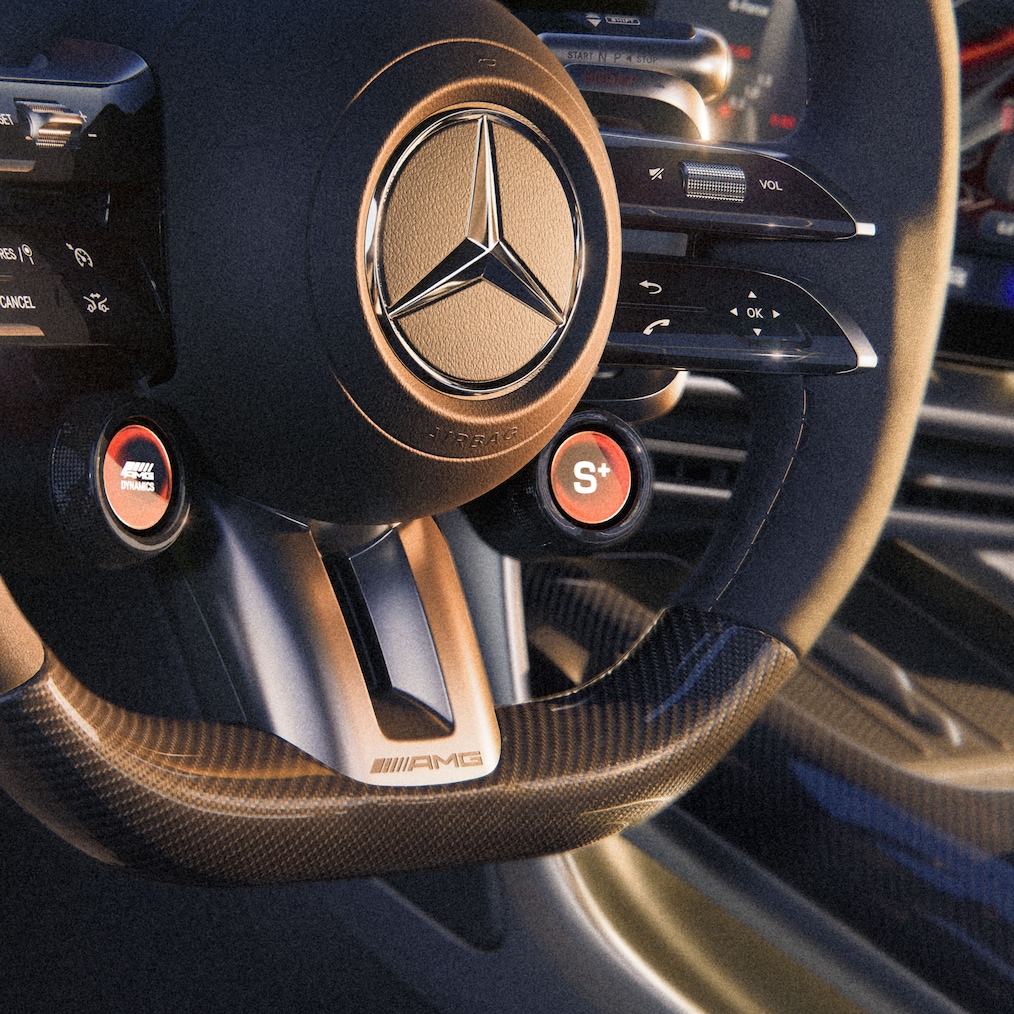 Gli interni della GT 4 porte Coupé di Mercedes-AMG.