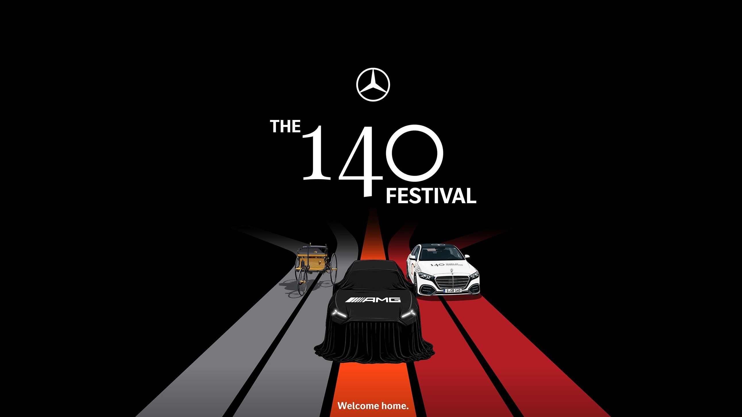 Il 140 FESTIVAL con alcune vetture Mercedes-Benz