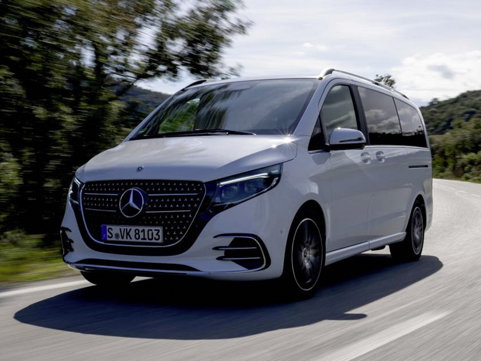 Gli esterni della Mercedes-Benz Classe V.