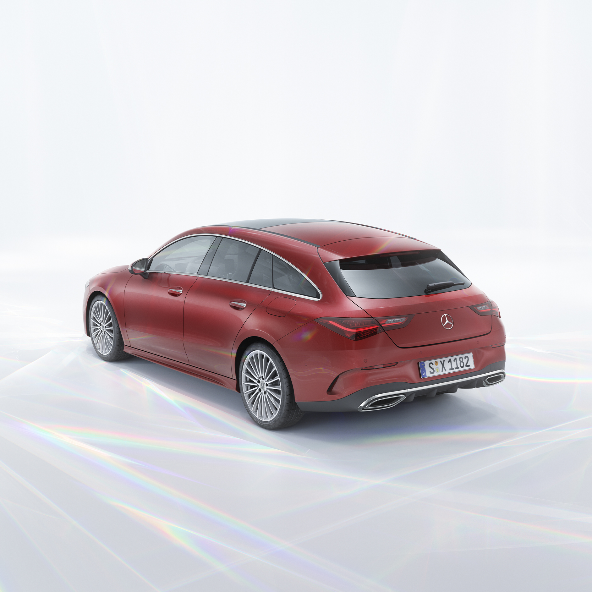 Differenze tra Shooting Brake e Station-wagon | Station-wagon | Mercedes-Benz Vista posteriore della Mercedes-Benz CLA Shooting Brake.