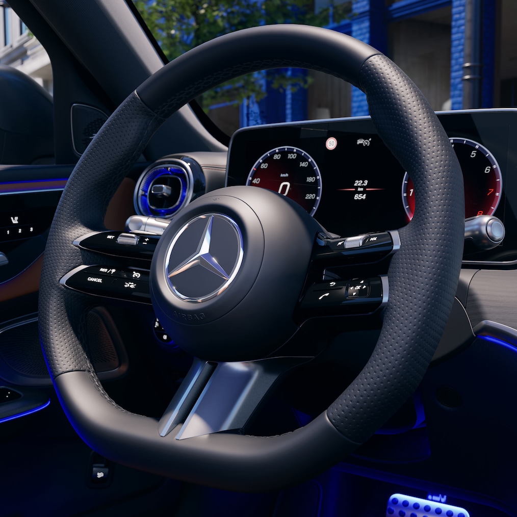 Il nuovo volante della nuova Classe C Berlina di Mercedes-Benz.