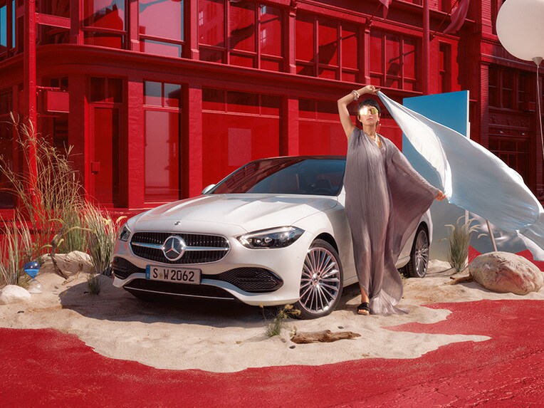 Il frontale della Mercedes-Benz Classe C Berlina.