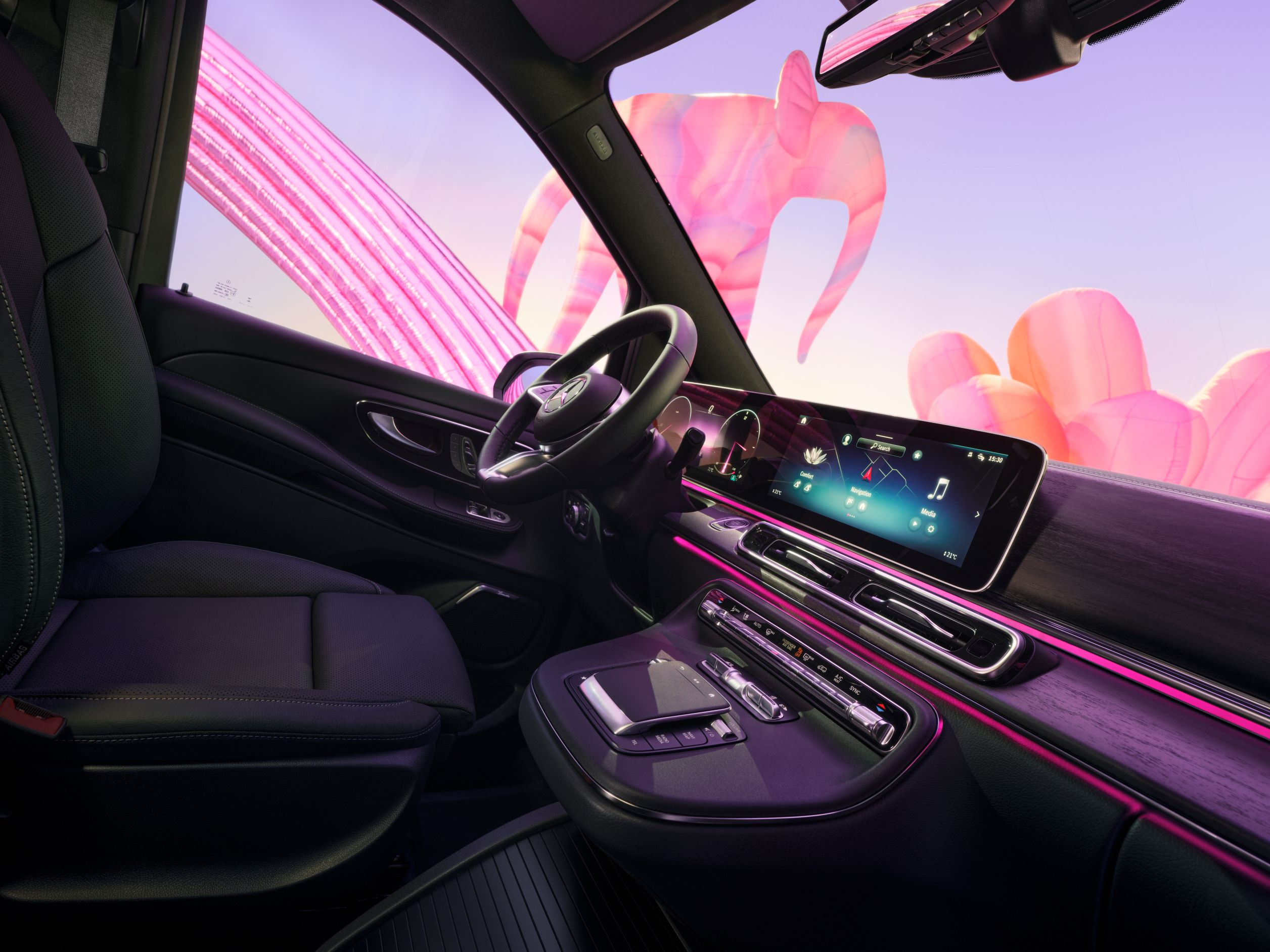 Connettività | Classe V | Mercedes-Benz Vans Il touch intuitivo del display multimediale a bordo dei veicoli Mercedes-Benz