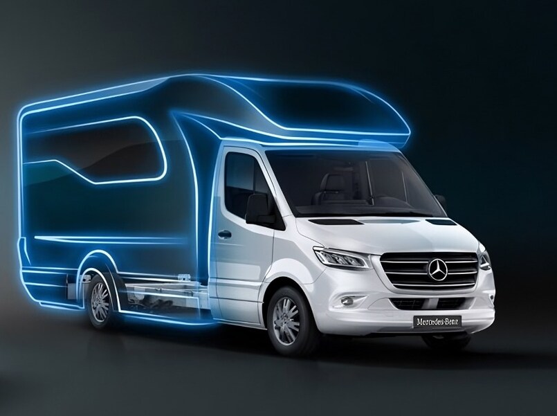 Il Mercedes-Benz Sprinter camper con trazione integrale, per una trazione migliorata