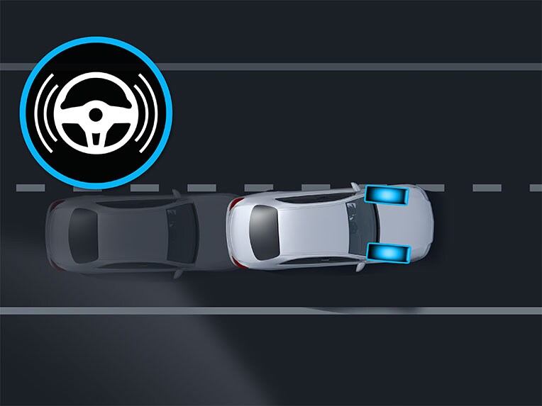 Il sistema antisbandamento attivo della Mercedes-Benz CLA Coupé.