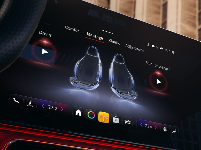 Il Digital Extra: funzione di massaggio anteriore nella nuova CLA di Mercedes-Benz.