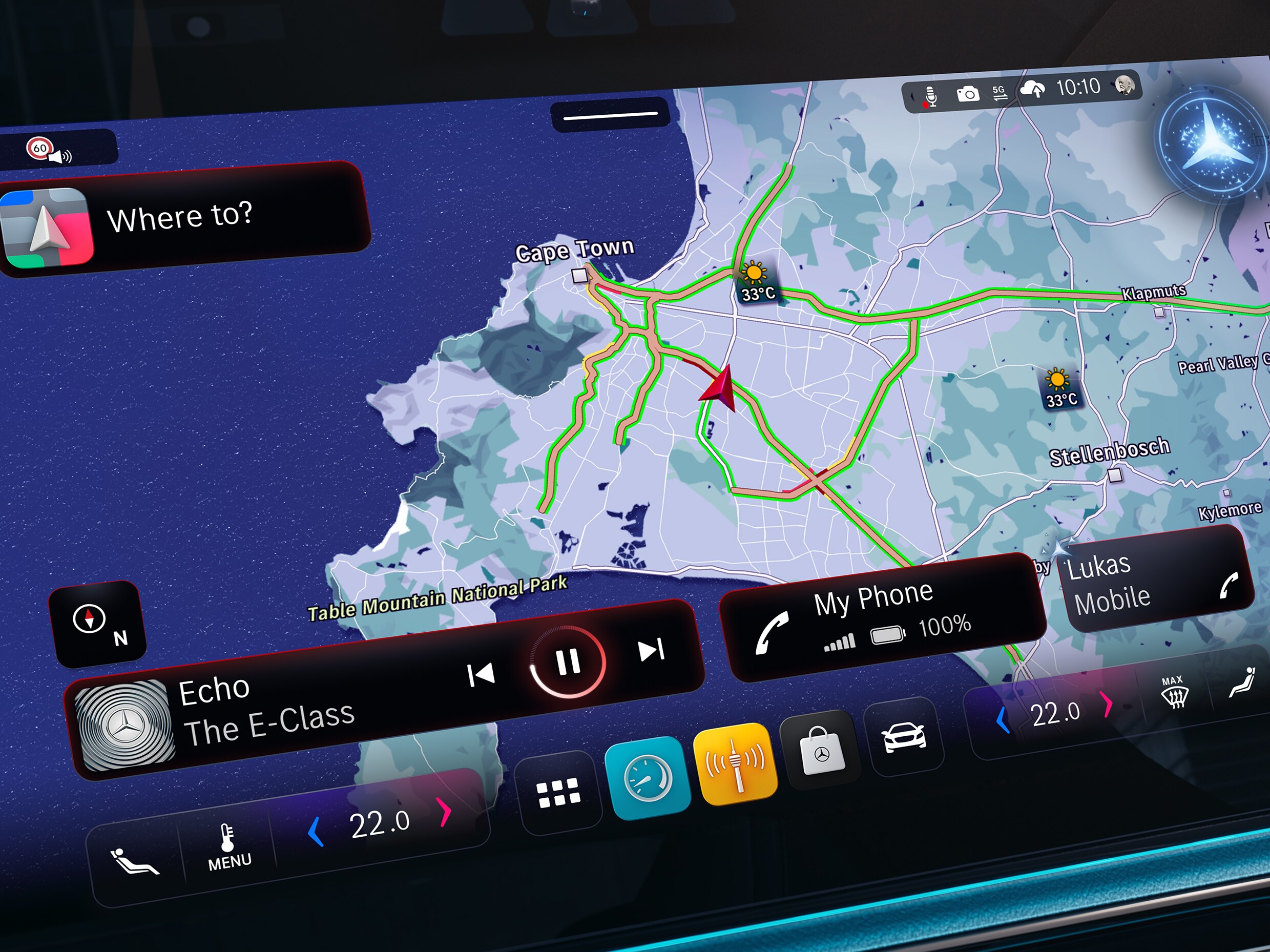 L'assistente virtuale MBUX della CLA di Mercedes-Benz.