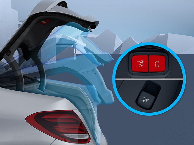 Il portellone posteriore EASY-PACK della Mercedes-Benz CLA Shooting Brake.