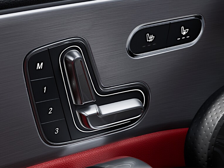 Illustrazione della climatizzazione dei sedili della Mercedes-AMG CLA Shooting Brake.