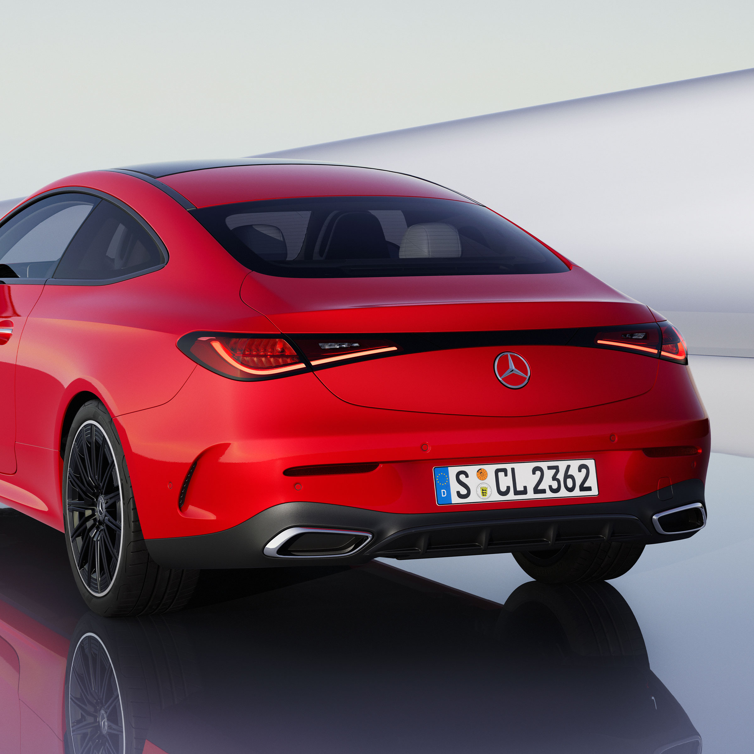 Il design posteriore della nuova Mercedes-Benz CLE Coupé.