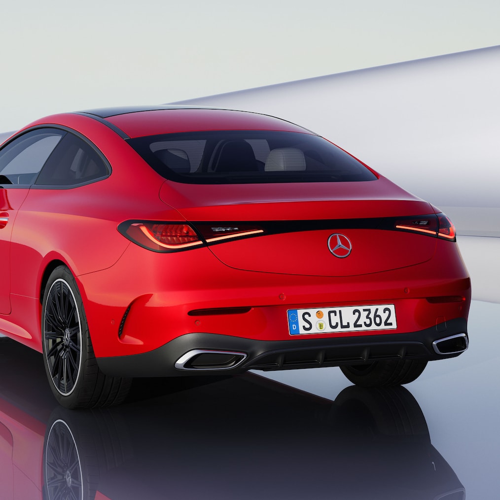 Il design posteriore della nuova Mercedes-Benz CLE Coupé.