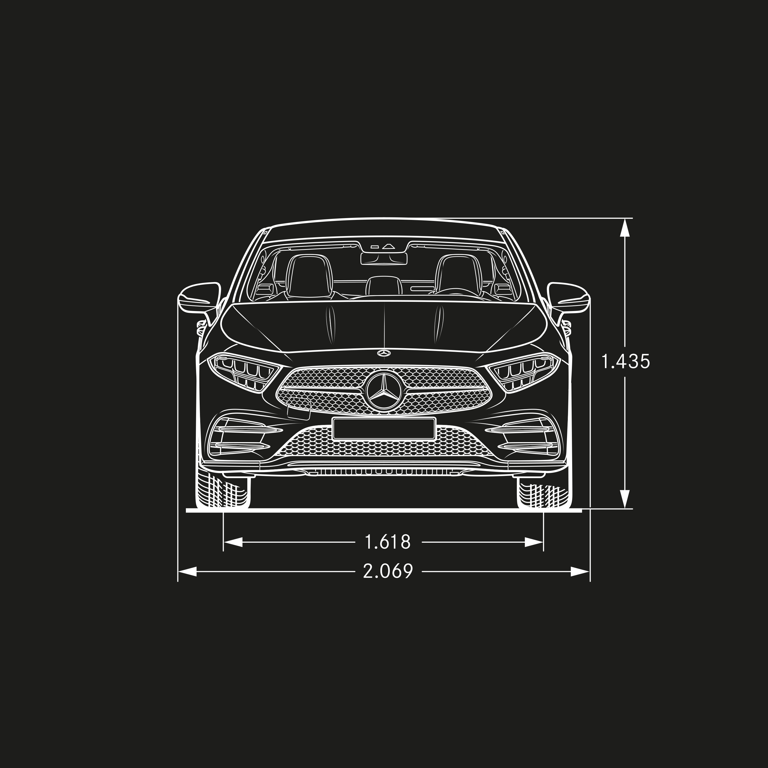 CLS Coupé | Mercedes-Benz Larghezza della CLS