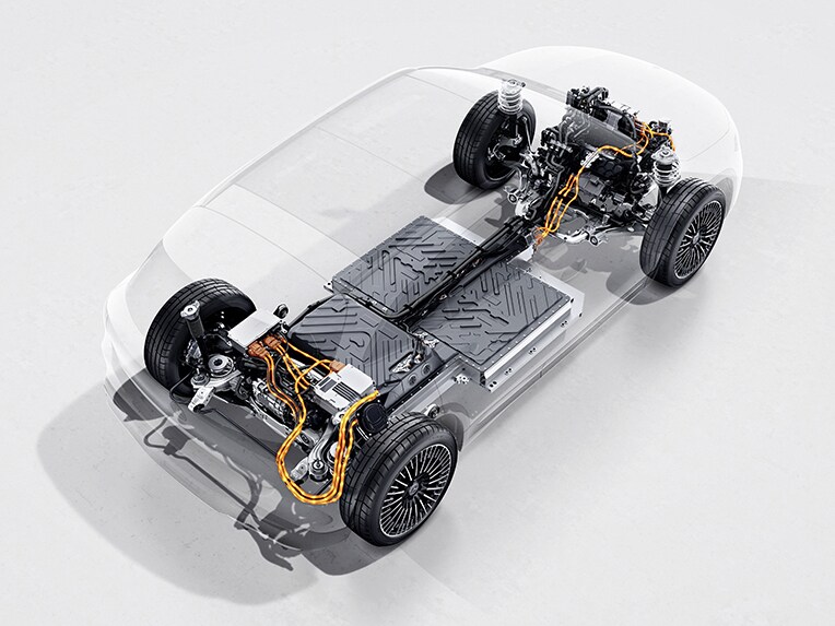 La trazione integrale 4MATIC della Mercedes-Benz EQA.