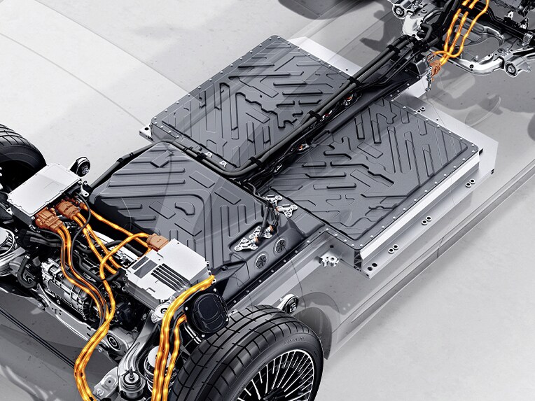 La batteria della Mercedes-Benz EQA.