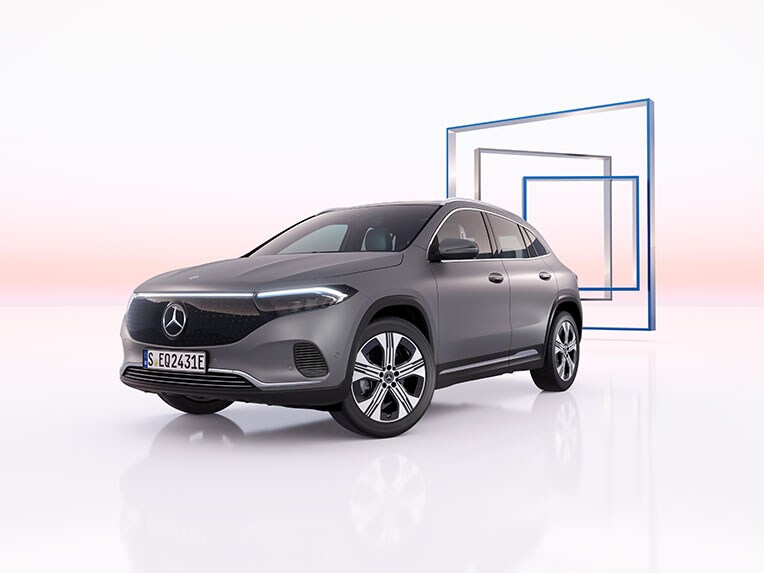 La Mercedes-Benz EQA nella linea di equipaggiamento Progressive.