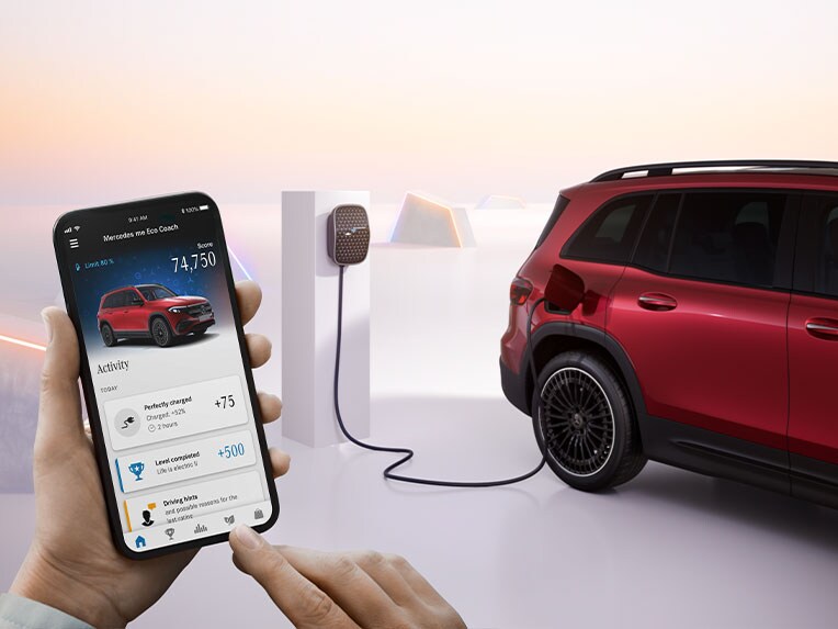 App Eco Coach nella Mercedes-Benz EQB.