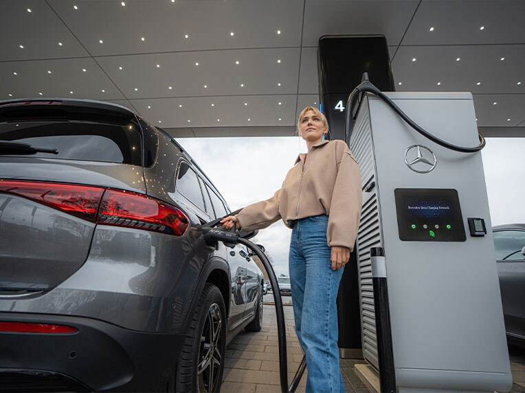 Rete di ricarica Mercedes-Benz per la Mercedes-Benz EQB.