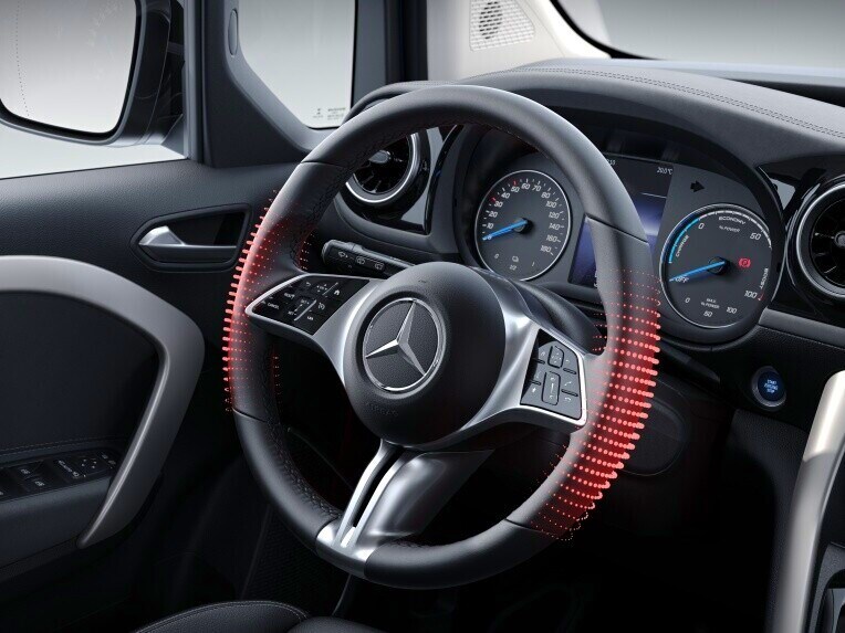 Il riscaldamento del volante per Mercedes-Benz EQT.