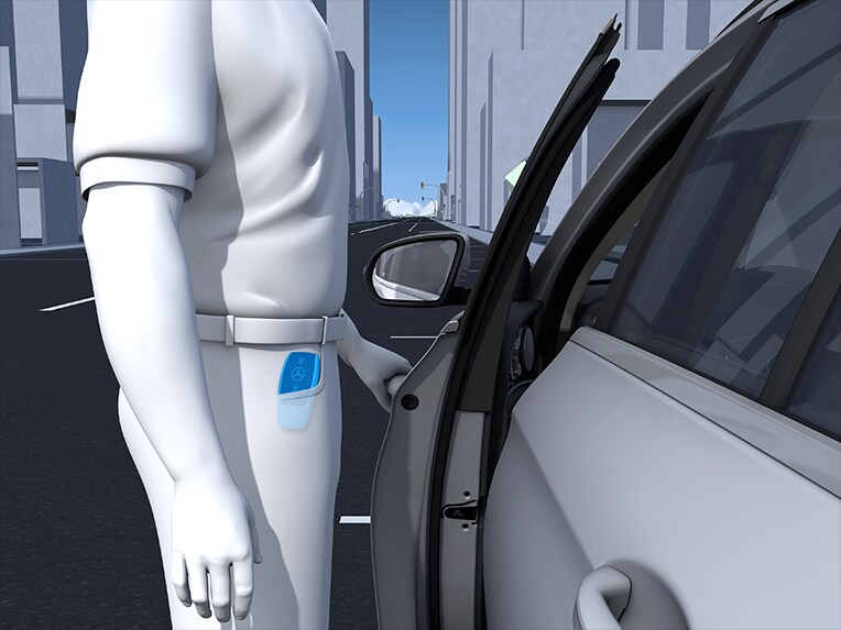 KEYLESS-GO della Mercedes-Benz Classe G completamente elettrica.