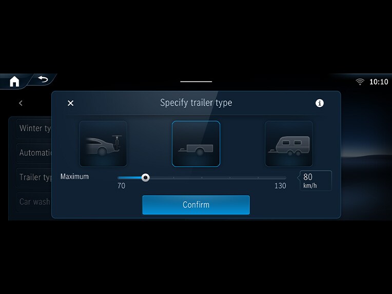 Il sistema di assistenza per manovra con rimorchio nella Mercedes-Benz GLA.