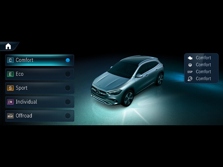 DYNAMIC SELECT nella Mercedes-Benz GLA.
