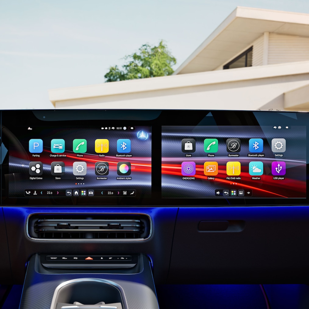 L'MB.OS di nuova GLB 100% elettrica.