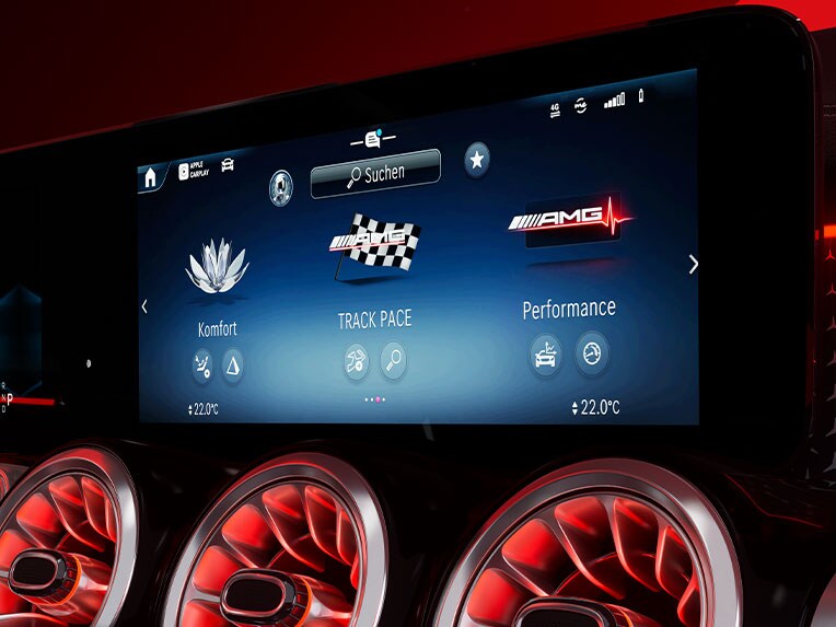L'AMG TRACK PACE nella Mercedes-AMG GLB.