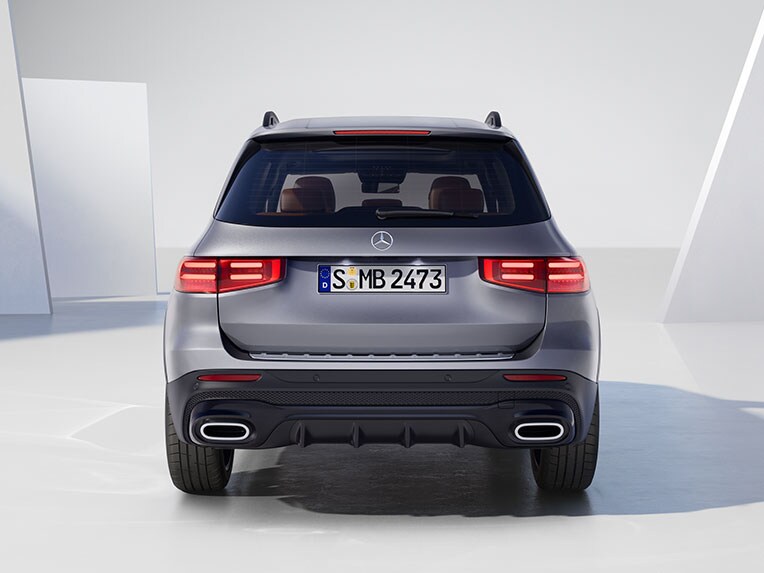 Mercedes-Benz GLB vista da dietro, disponibile per te con il finanziamento.
