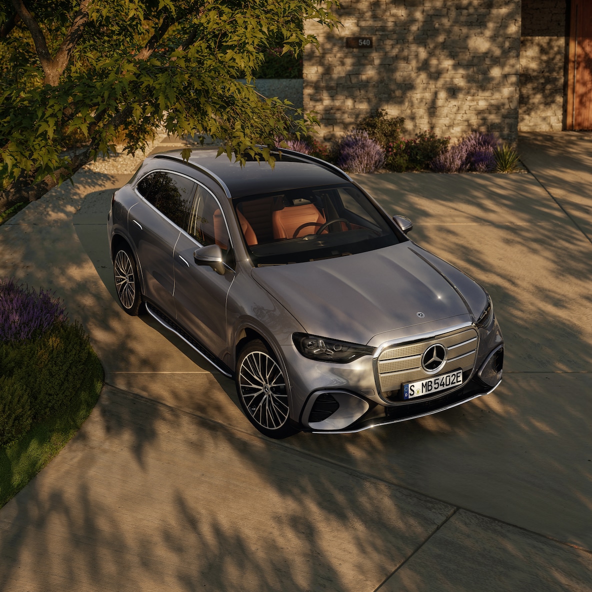 Gli esterni di nuova GLC elettrica di Mercedes-Benz.