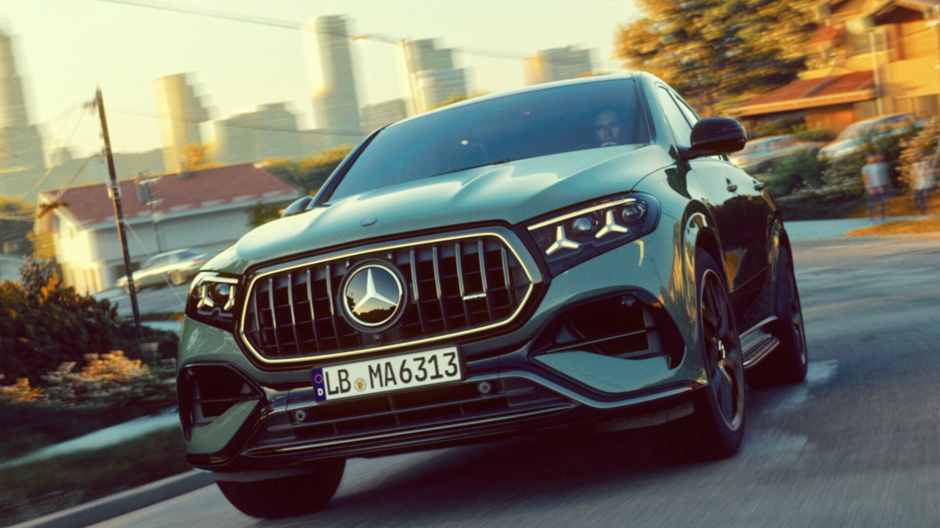 Il nuovo design del frontale della Mercedes-AMG GLE 63 S Coupé.