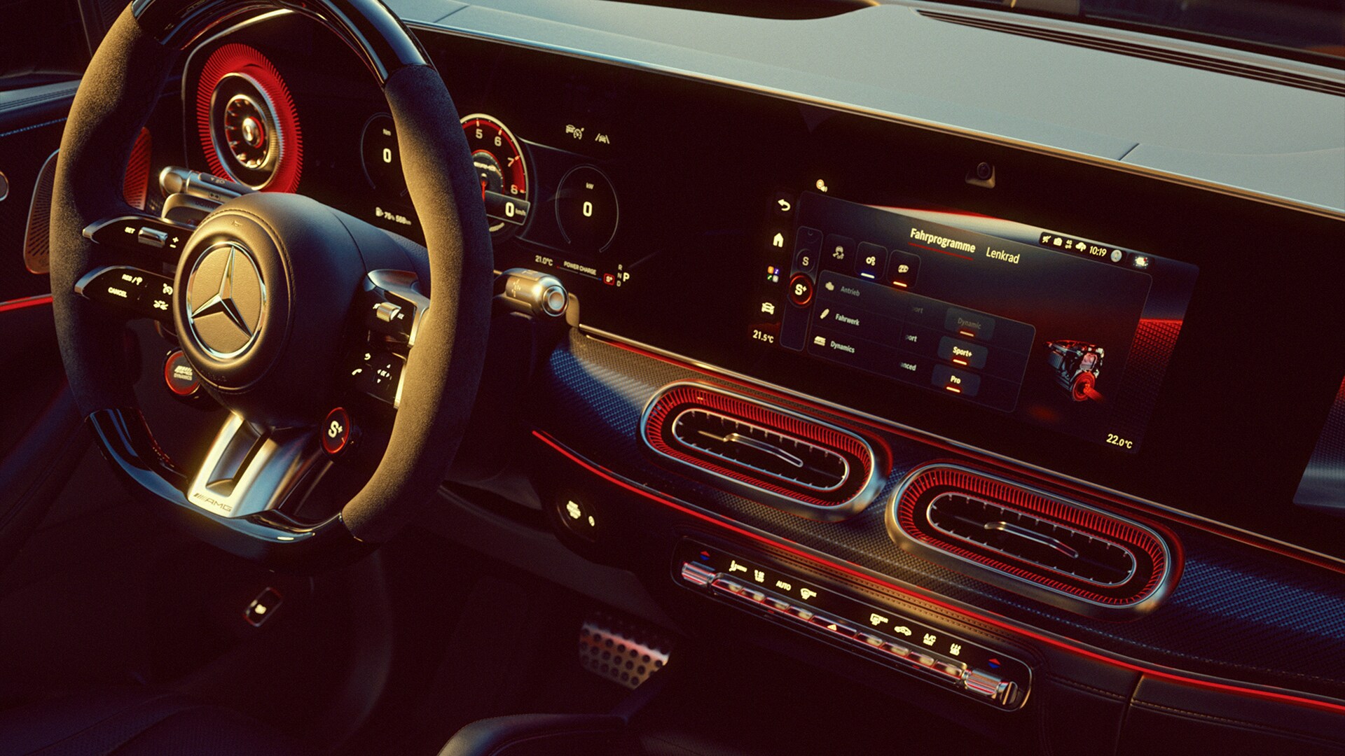 Il nuovo design degli interni della Mercedes-AMG GLE 63 S Coupé.