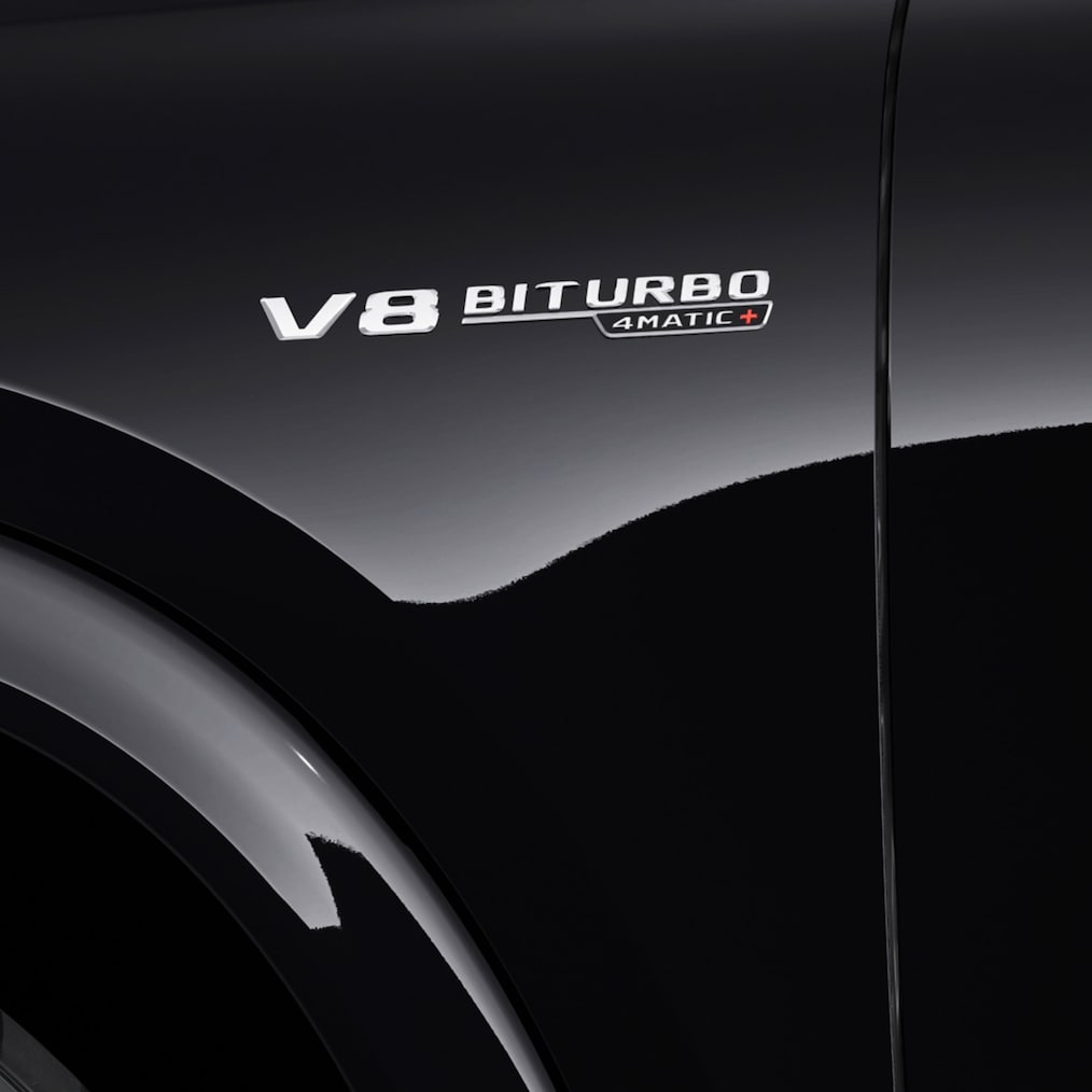 Il motore V8 AMG da 4,0 litri della Mercedes-AMG GLE 63 S Coupé.