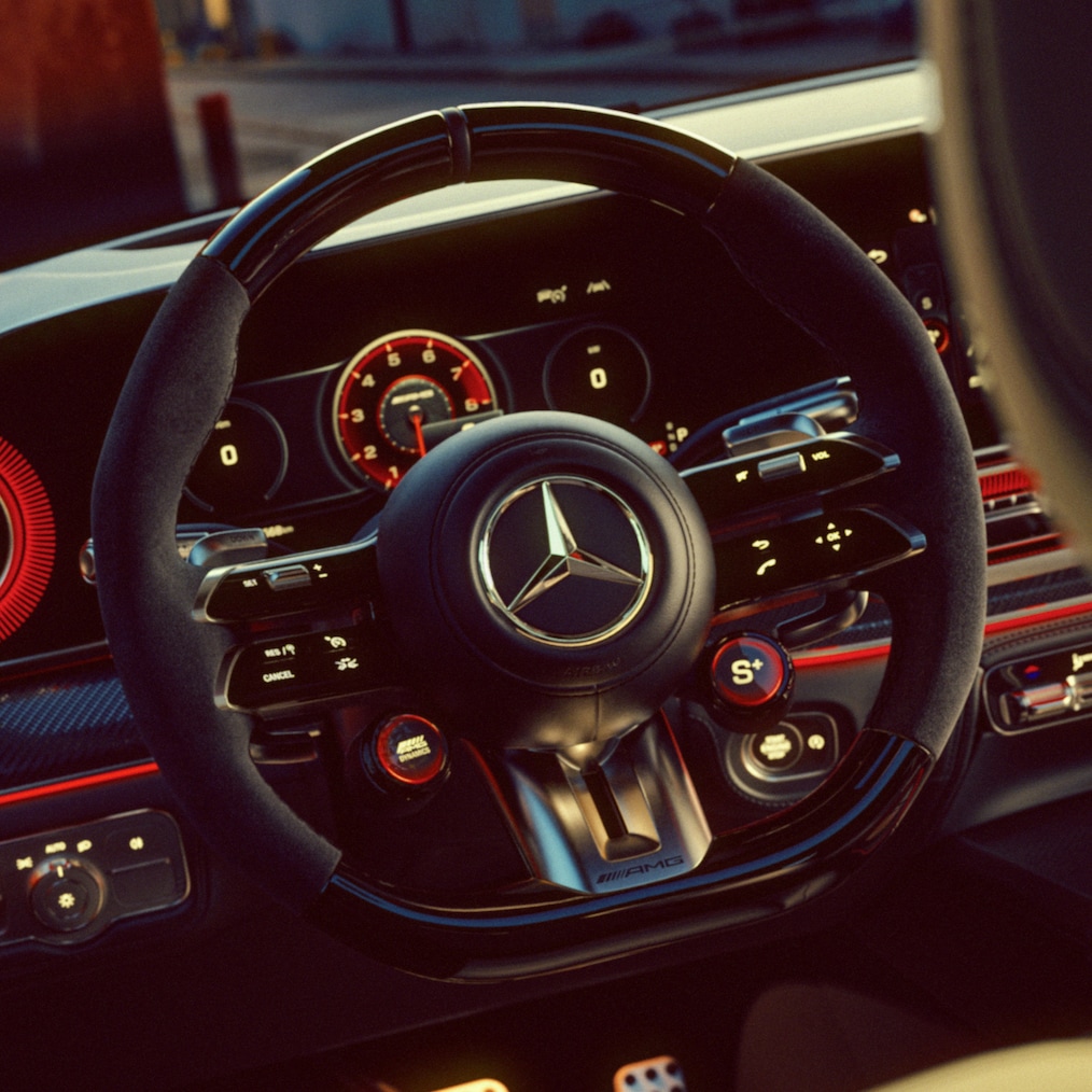 Il volante AMG della Mercedes-AMG GLE 63 S Coupé.