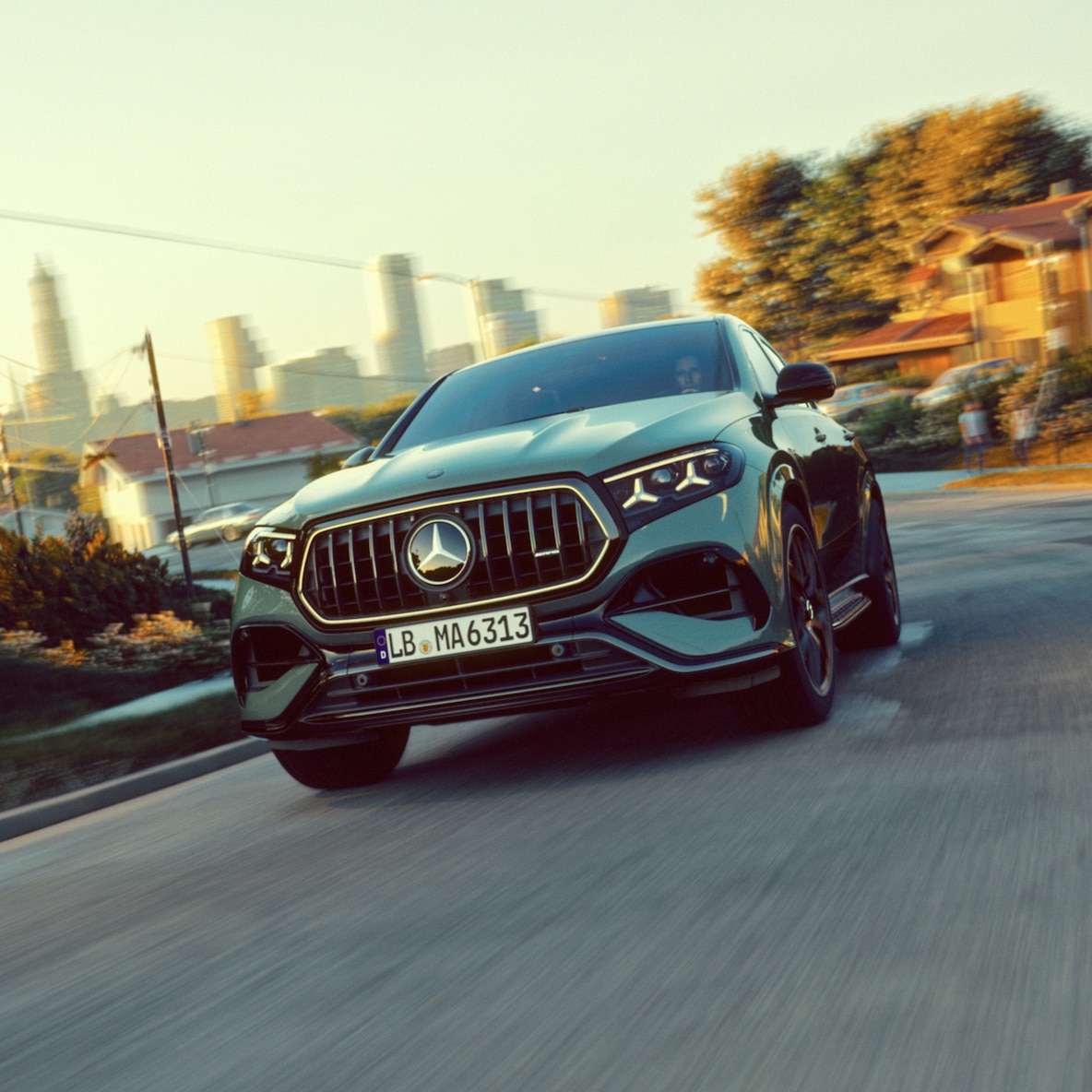 Il nuovo design del frontale della Mercedes-AMG GLE 63 S Coupé.