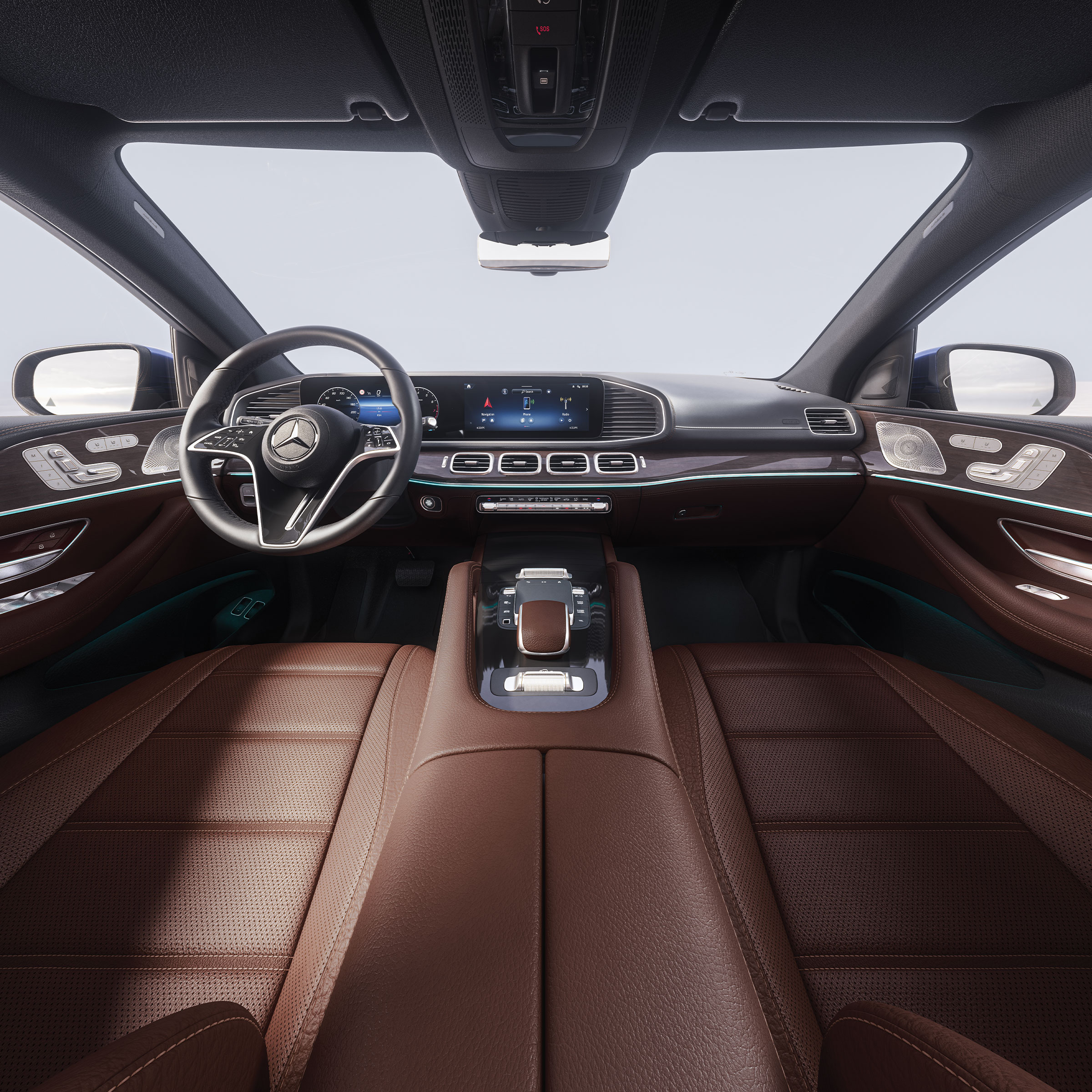 Il touchpad della Mercedes-Benz GLE Coupé.