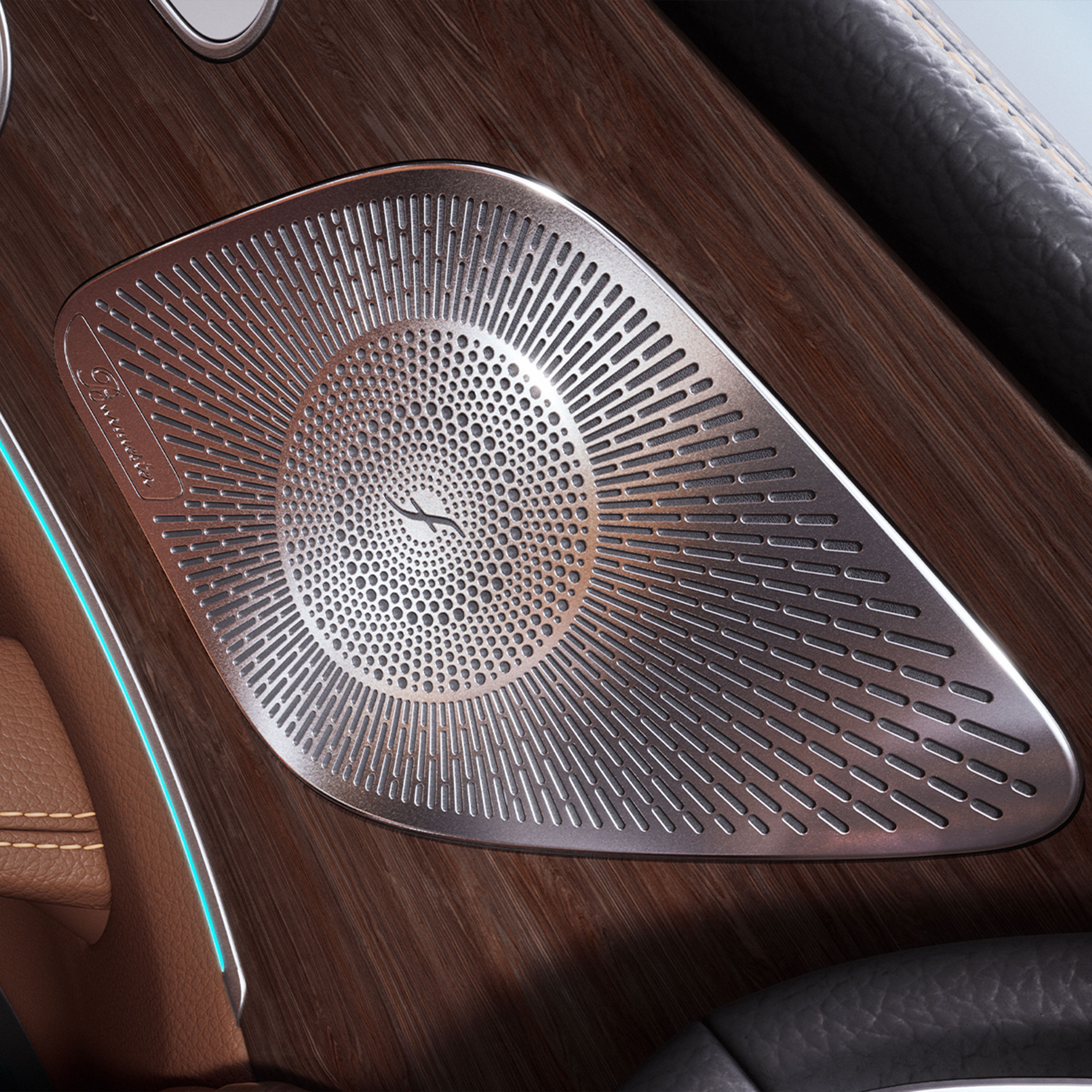 Un altoparlante del Surround Sound System Burmester® della Mercedes-Benz GLE Coupé.