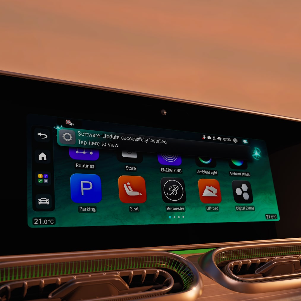 Il Mercedes-Benz Operating System (MB.OS) del nuovo GLE Coupé di Mercedes-Benz.