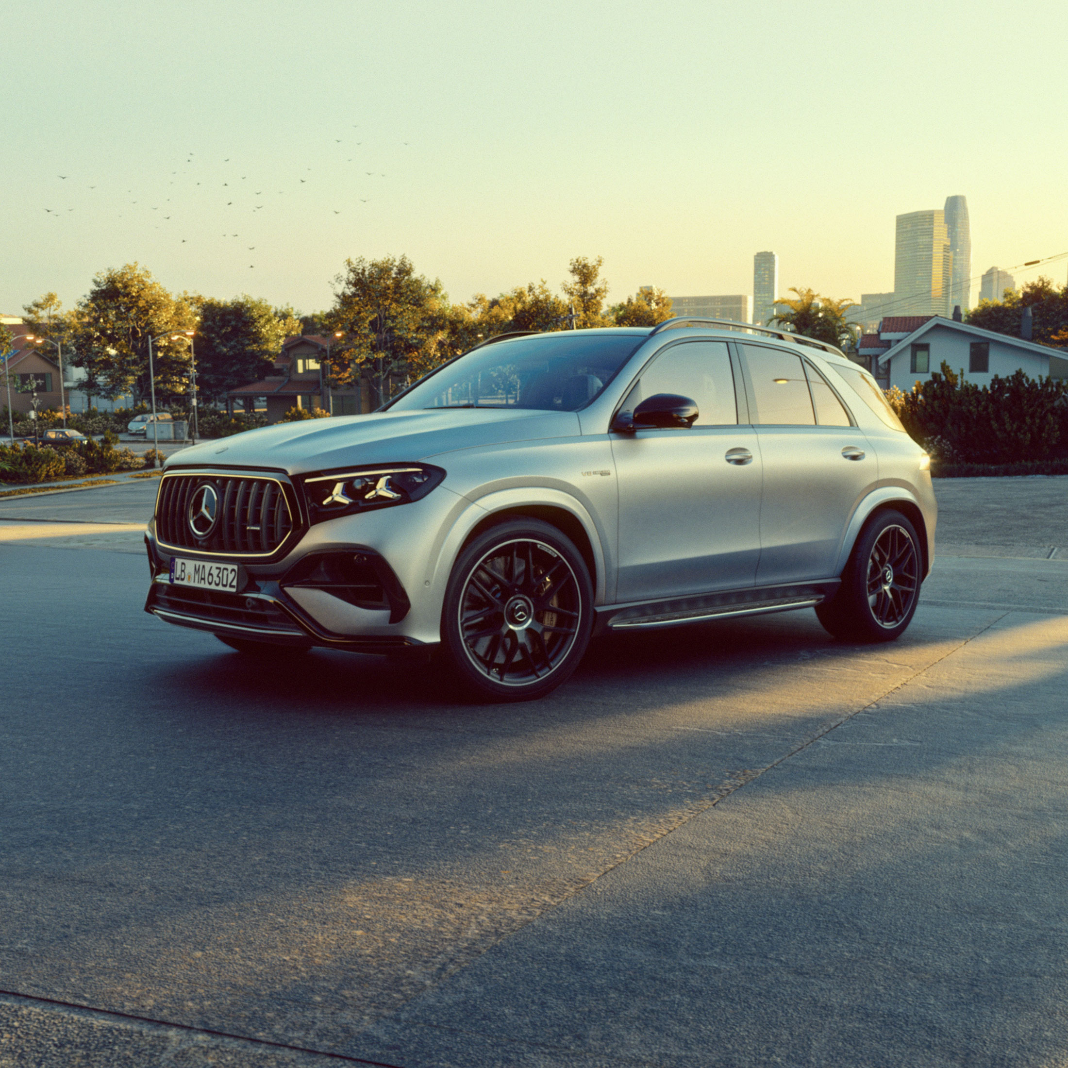 Nuova Mercedes-AMG GLE 63 S con vista a tre quarti