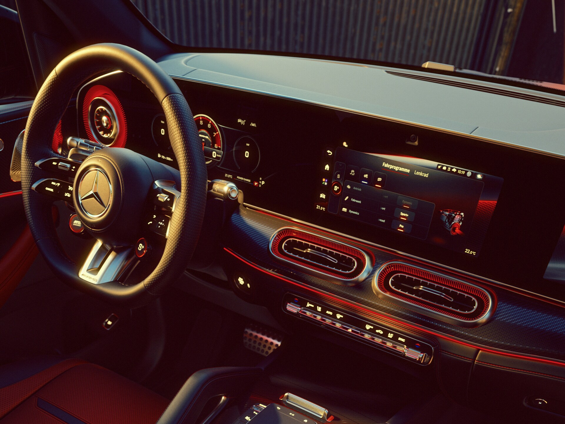 Il volante Performance AMG nel SUV Mercedes-AMG GLE 63 S.