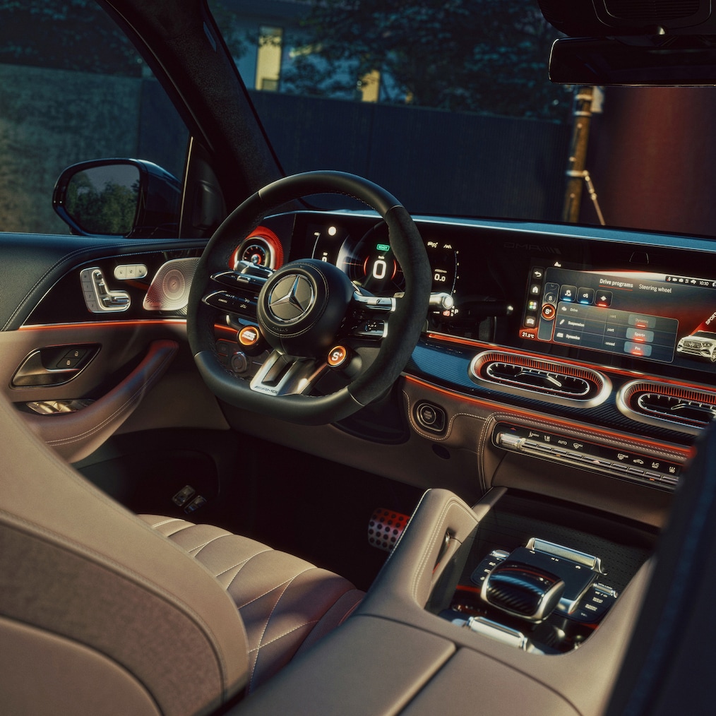 I sedili AMG della GLE 53 4MATIC+ di Mercedes-AMG.