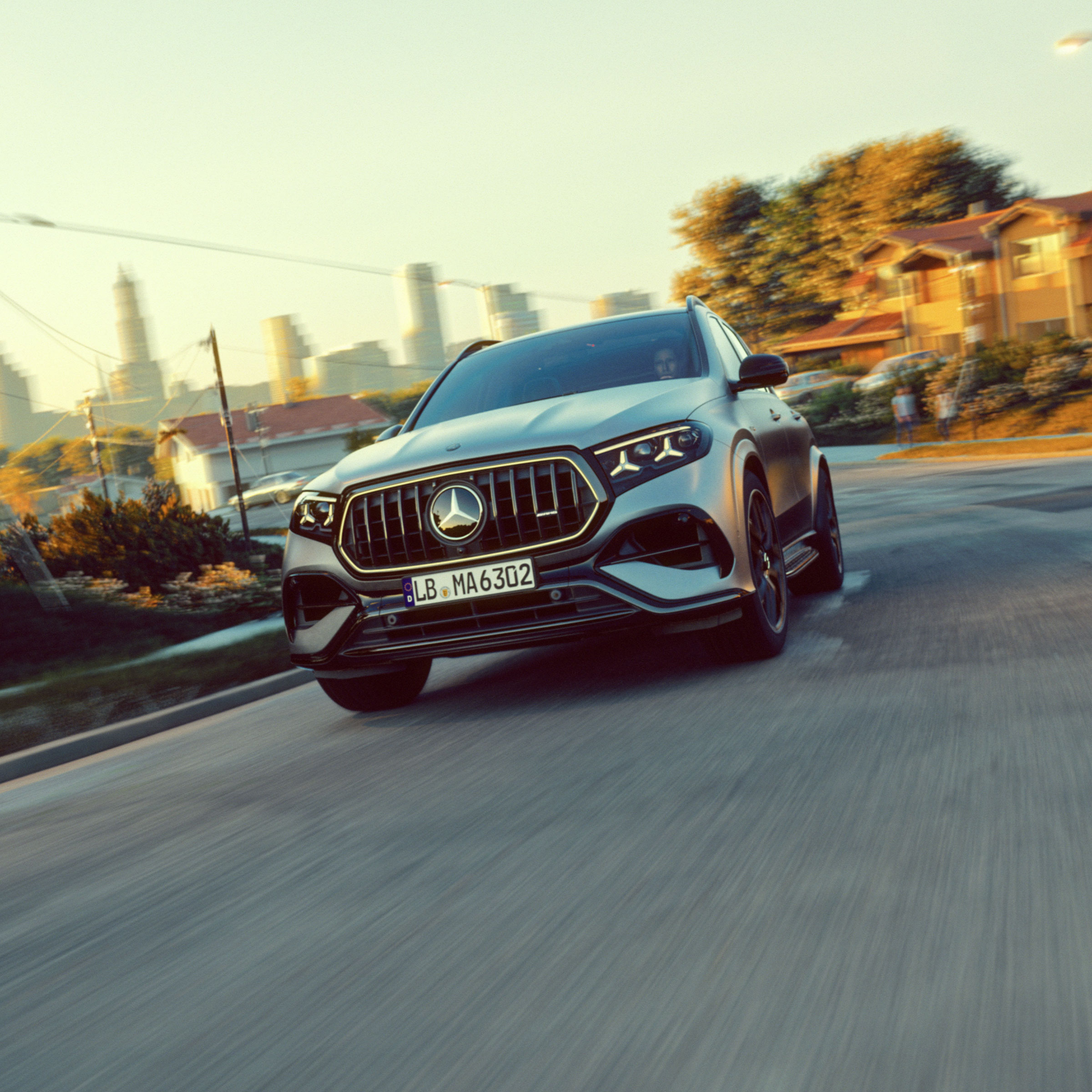 Frontale di Nuova Mercedes-AMG GLE SUV 63