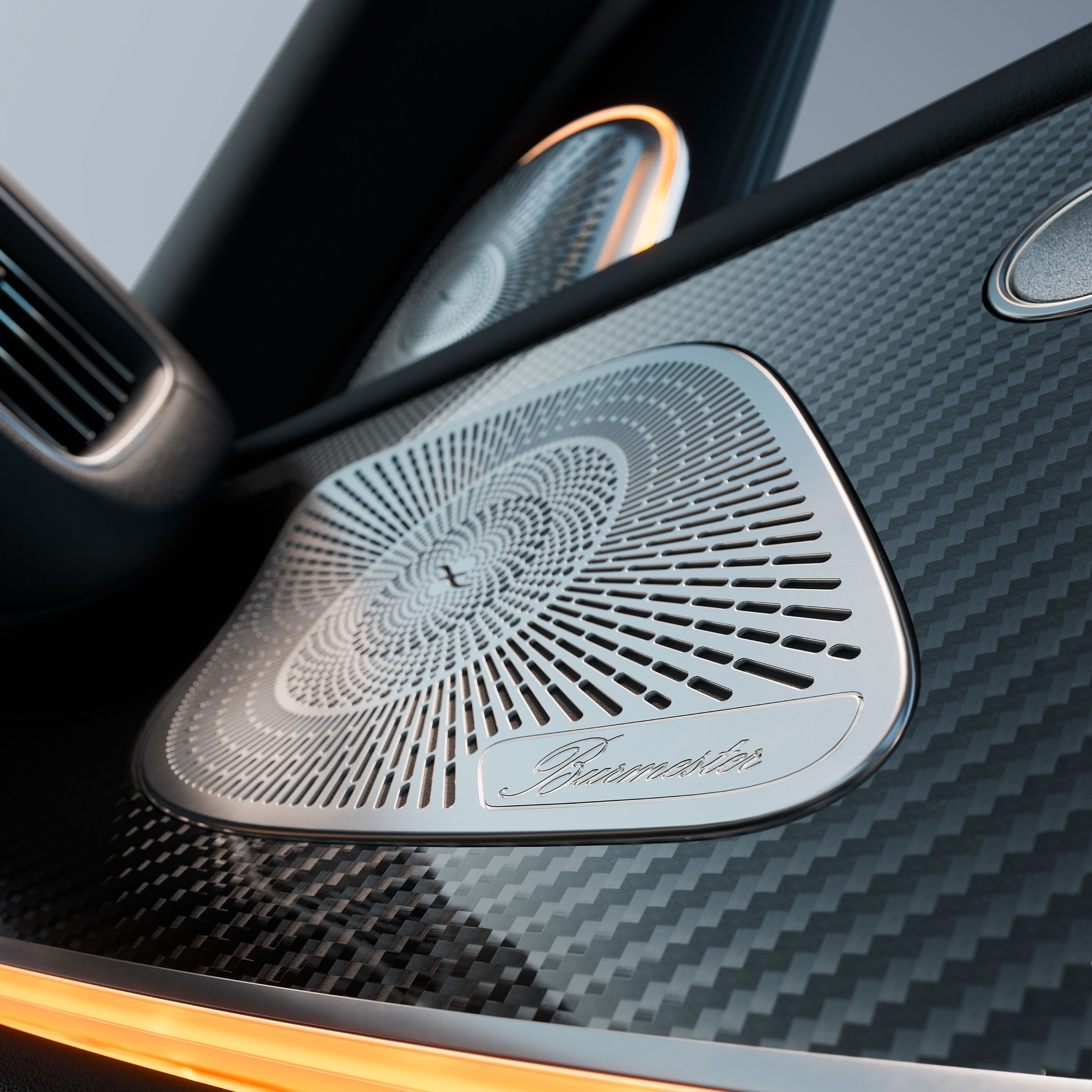 Gli altoparlanti del Surround Sound System Burmester® della Mercedes-Benz GLS.